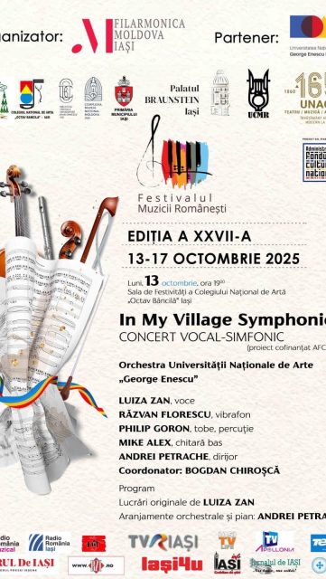 🎻 Preview din repetiția de azi pentru concertul de diseară!
Ce bucurie să fiu din nou la Iași, în mijlocul orchestrei Conservatorului care mi-a fost „acasă” atâția ani! 💛

Sunt profund recunoscătoare pentru ocazia de a cânta în cadrul Festivalului Muzicii Românești și le mulțumesc din suflet organizatoarelor Loredana Iatesen și Diana Andron, maestrului Bogdan Chiroșcă, dar și tuturor studenților implicați – pentru profesionalism, deschidere și entuziasm.

📍Ne vedem diseară, în sala de festivități a Liceului de Artă „Octav Băncilă”.
🎶 Iar de dimineață, ne-am întâlnit și cu gașca veselă de copii aduși de @booklandromania, ca să le facem cunoștință cu „firul vieții de la sat” – împletit simfonic, pe pânza unei povești românești. 🇷🇴

🎼 In My Village Symphonic
#cofinantatdeAFCN #FestivalulMuziciiRomânești #InMyVillage #muzicavie #concertIași #repetiție